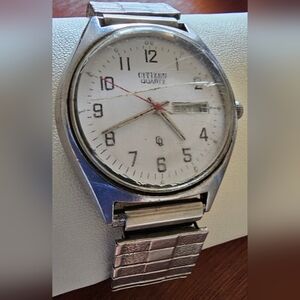 Vintage Citizen Quartz day/date men’s watch Works
